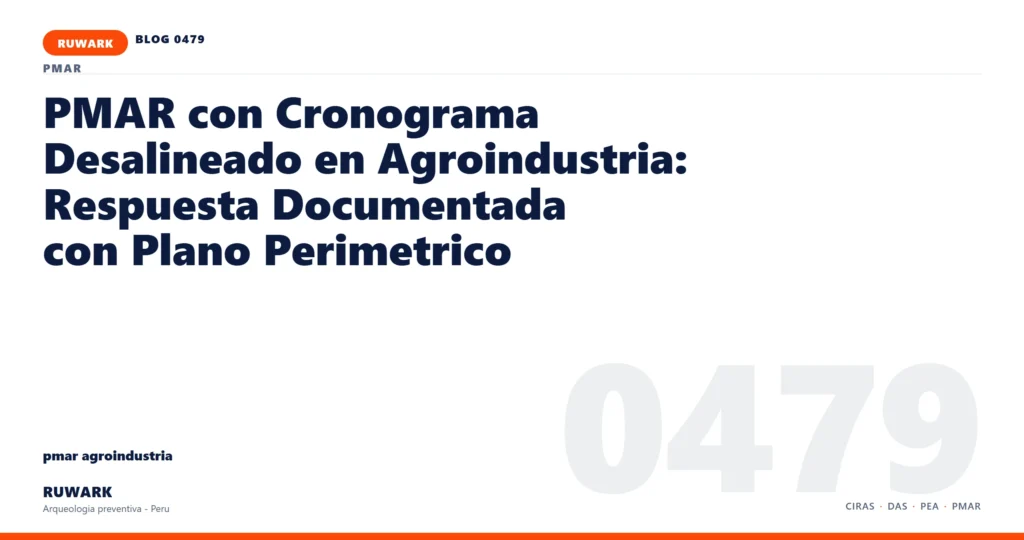cronograma - RUWARK arqueologia preventiva Peru