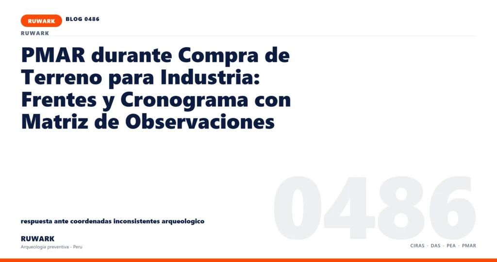 coordenadas - RUWARK arqueologia preventiva Peru