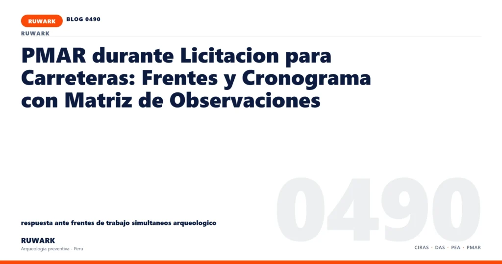 frentes - RUWARK arqueologia preventiva Peru
