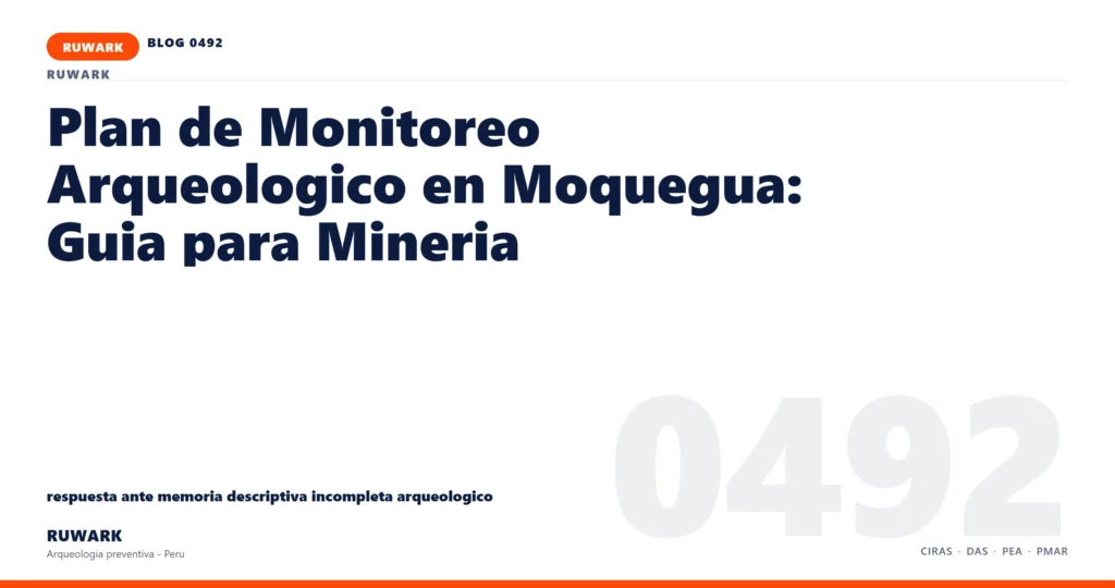 memoria - RUWARK arqueologia preventiva Peru