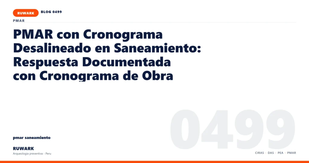 cronograma - RUWARK arqueologia preventiva Peru
