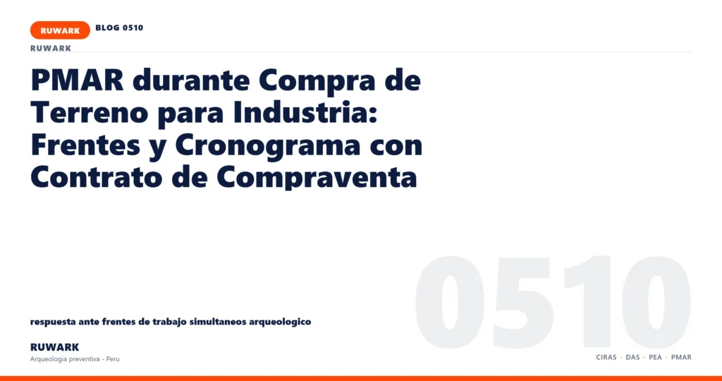 frentes - RUWARK arqueologia preventiva Peru