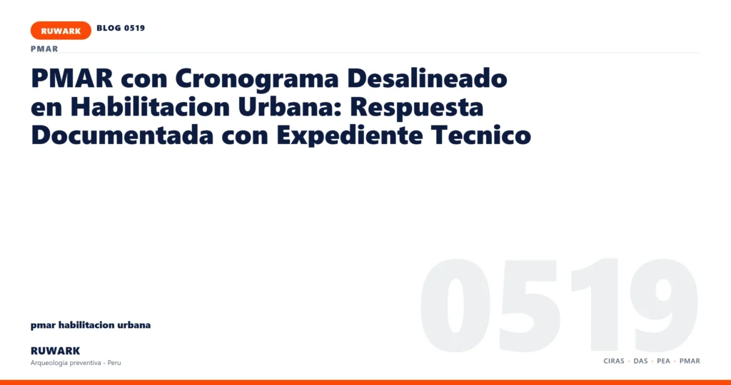cronograma - RUWARK arqueologia preventiva Peru