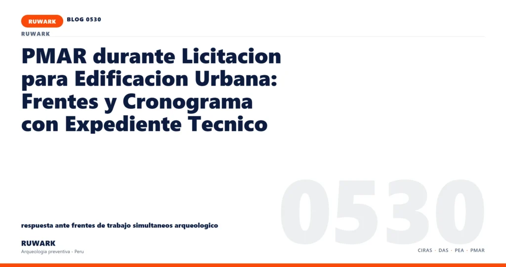 frentes - RUWARK arqueologia preventiva Peru