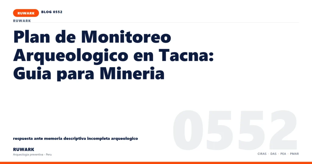 memoria - RUWARK arqueologia preventiva Peru