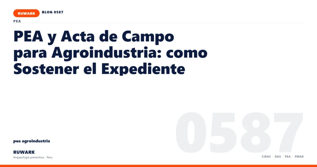 memoria - RUWARK arqueologia preventiva Peru