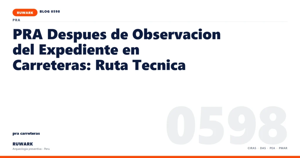 observacion - RUWARK arqueologia preventiva Peru