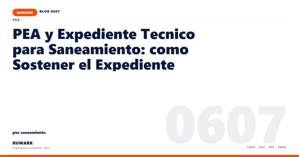 memoria - RUWARK arqueologia preventiva Peru