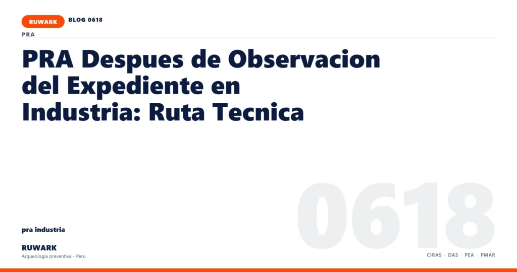 observacion - RUWARK arqueologia preventiva Peru