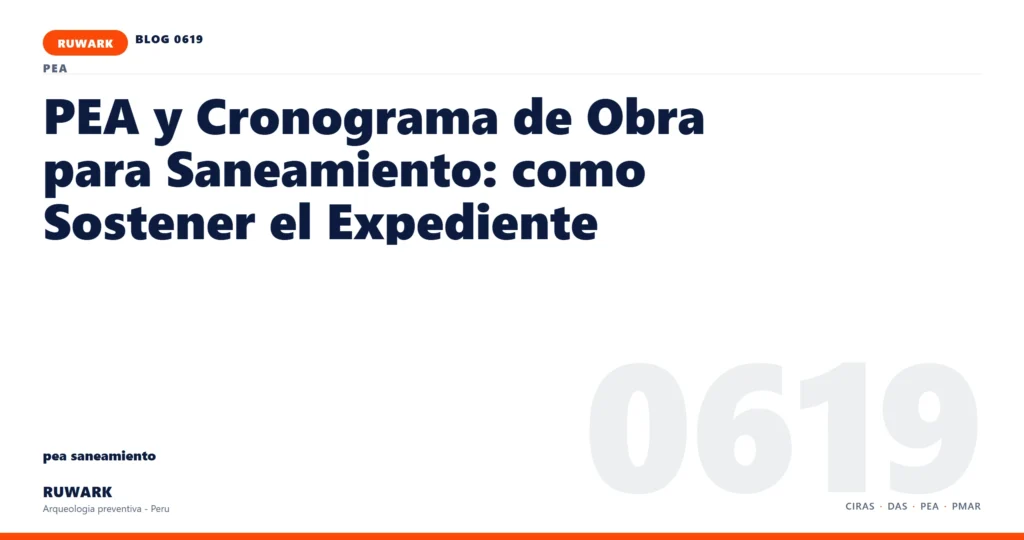 actas - RUWARK arqueologia preventiva Peru