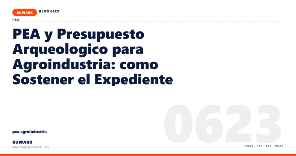 infraestructura - RUWARK arqueologia preventiva Peru