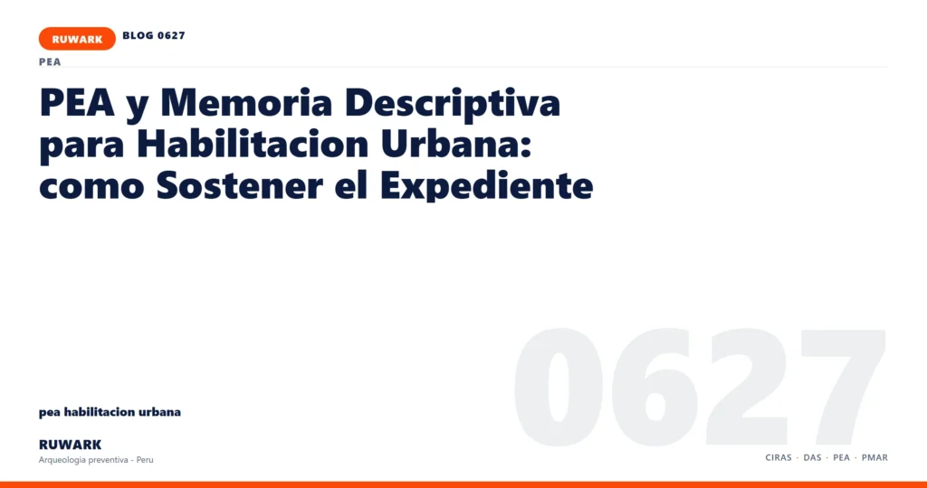 memoria - RUWARK arqueologia preventiva Peru