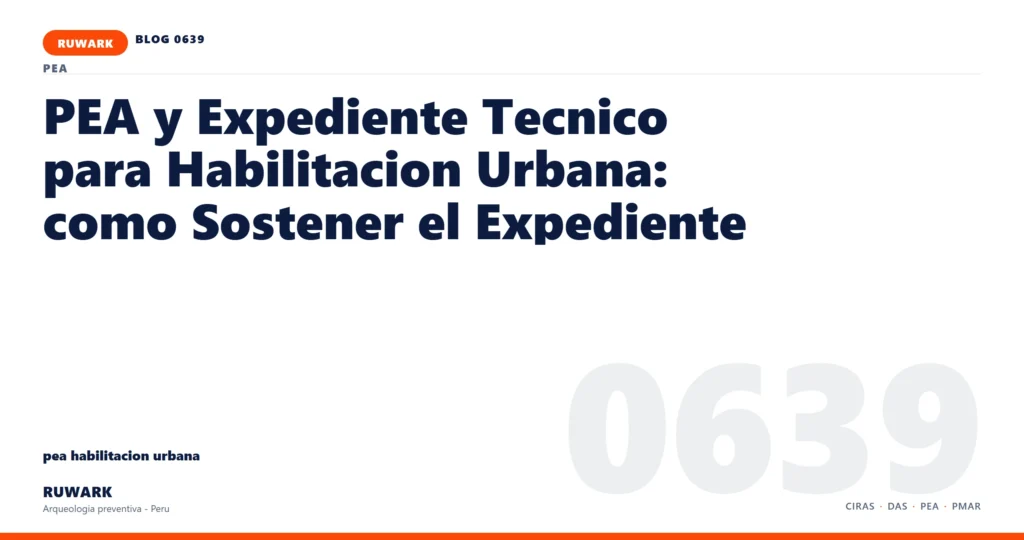actas - RUWARK arqueologia preventiva Peru