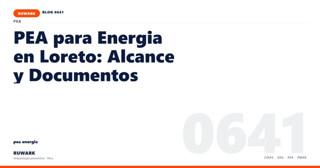 coordenadas - RUWARK arqueologia preventiva Peru
