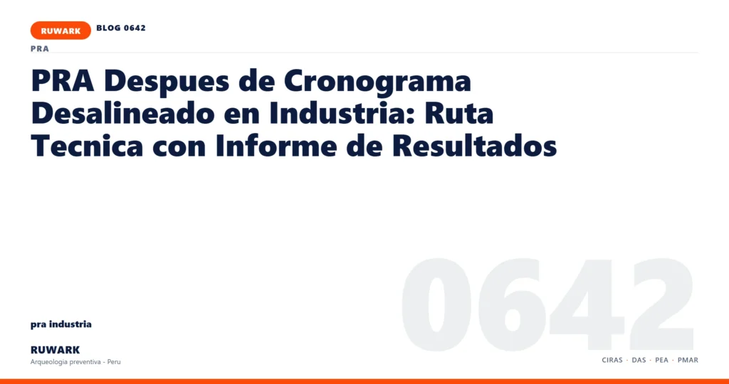 cronograma - RUWARK arqueologia preventiva Peru