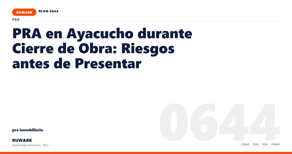 plano - RUWARK arqueologia preventiva Peru