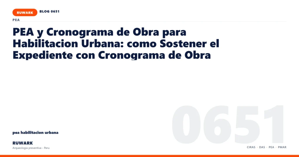 comunicacion - RUWARK arqueologia preventiva Peru