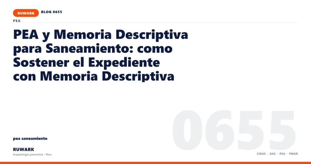 obra - RUWARK arqueologia preventiva Peru