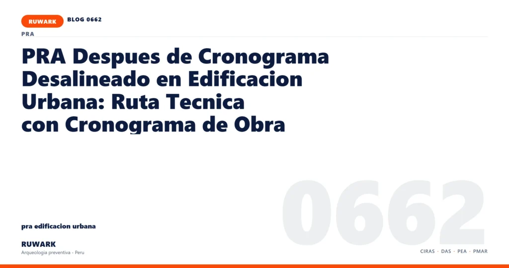 cronograma - RUWARK arqueologia preventiva Peru