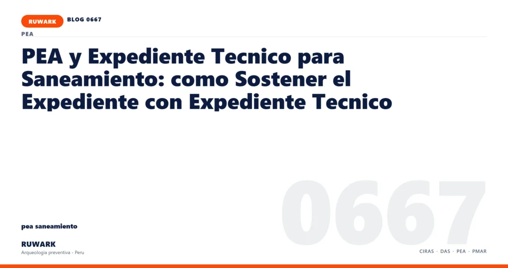 memoria - RUWARK arqueologia preventiva Peru