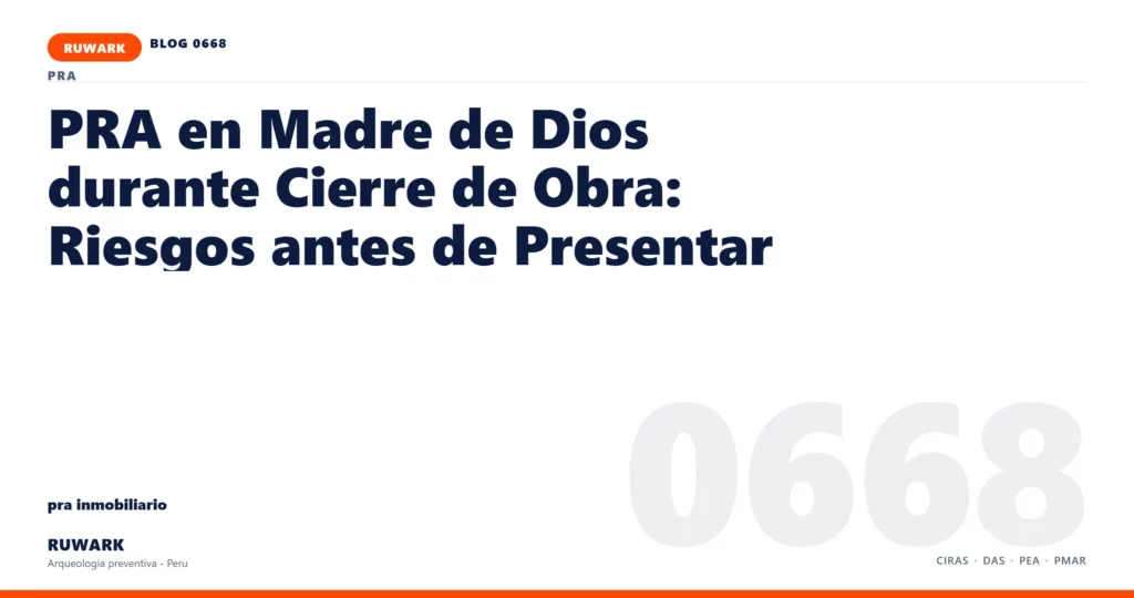 riesgo - RUWARK arqueologia preventiva Peru