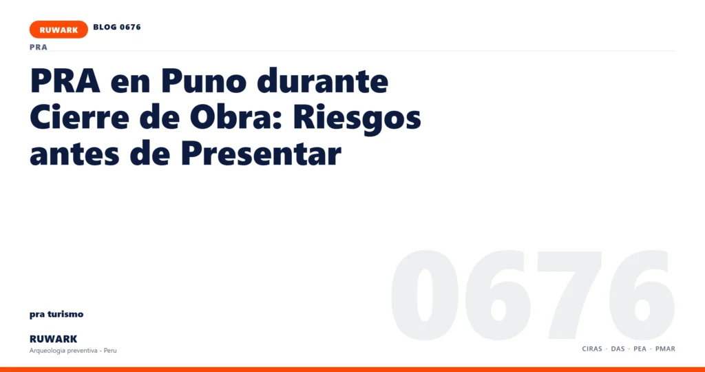 registro - RUWARK arqueologia preventiva Peru