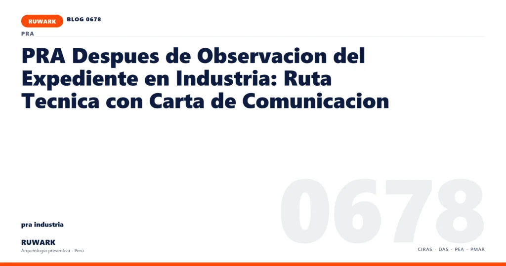 observacion - RUWARK arqueologia preventiva Peru