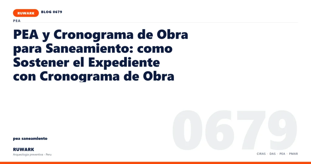 actas - RUWARK arqueologia preventiva Peru