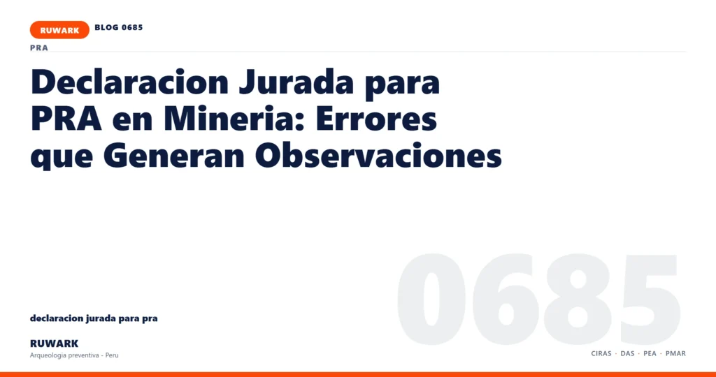 coordenadas - RUWARK arqueologia preventiva Peru