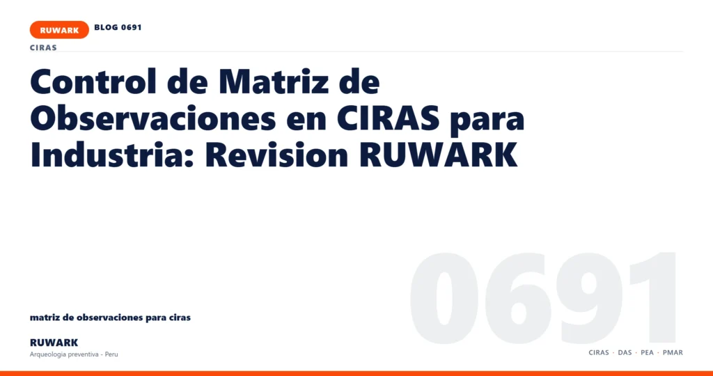 memoria - RUWARK arqueologia preventiva Peru