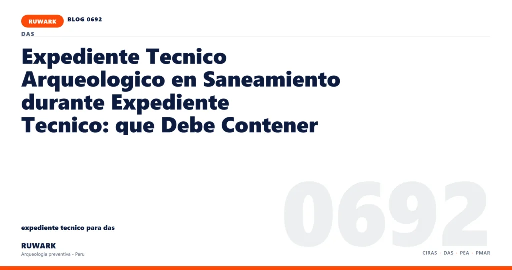 plano - RUWARK arqueologia preventiva Peru
