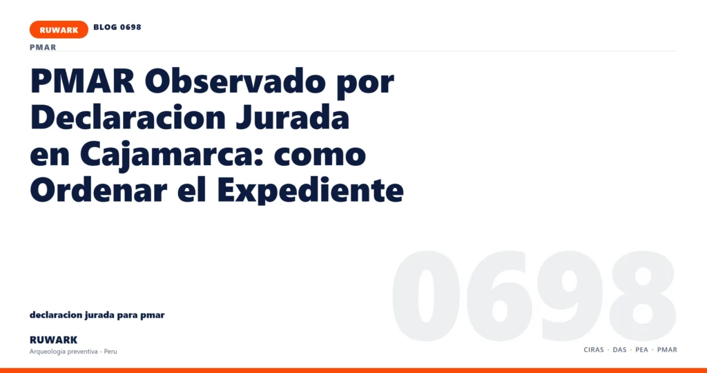 memoria - RUWARK arqueologia preventiva Peru