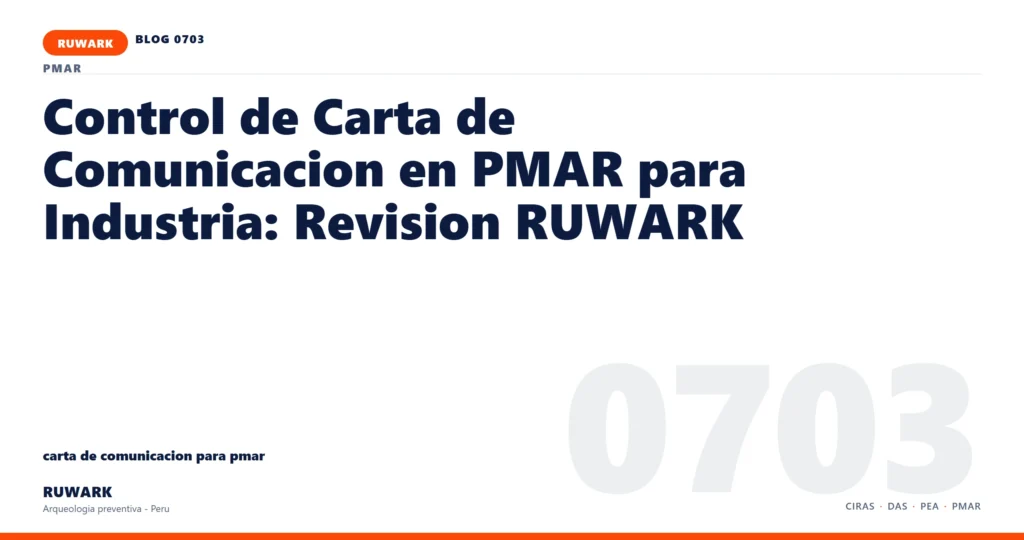 plano - RUWARK arqueologia preventiva Peru