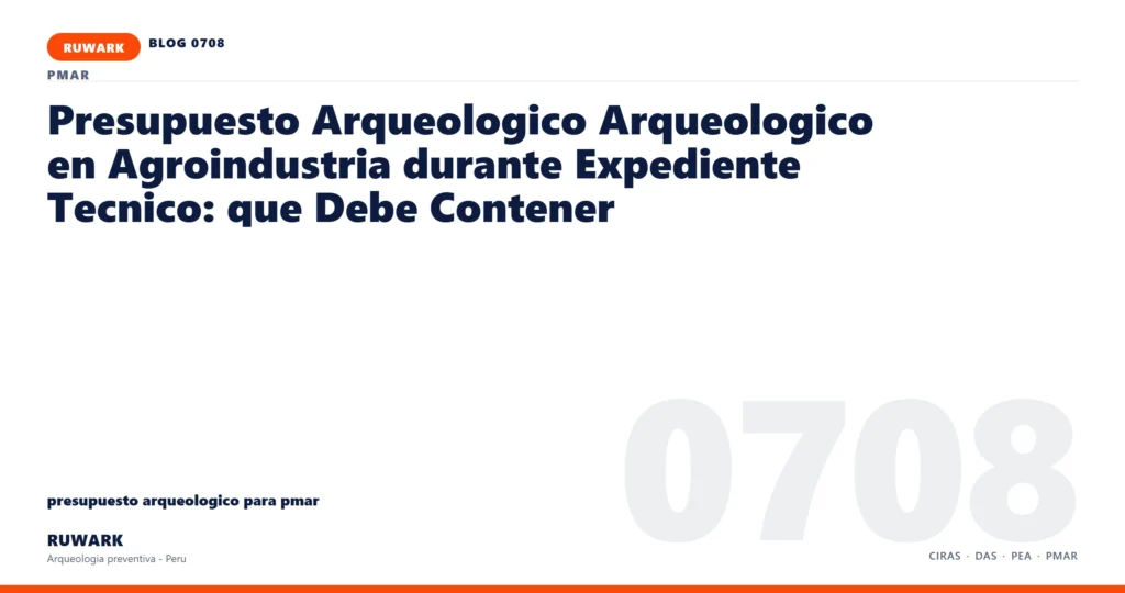 coordenadas - RUWARK arqueologia preventiva Peru
