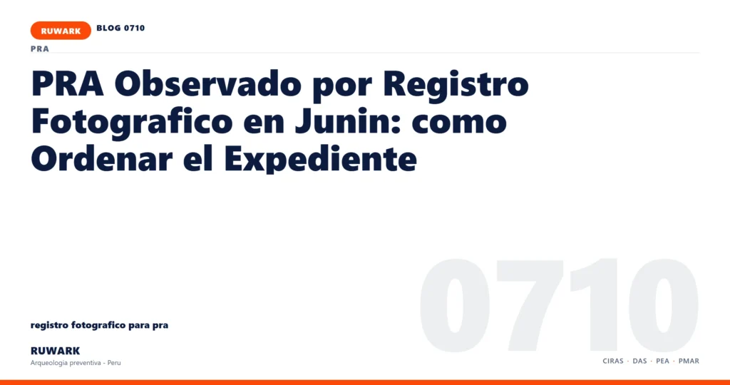 plano - RUWARK arqueologia preventiva Peru