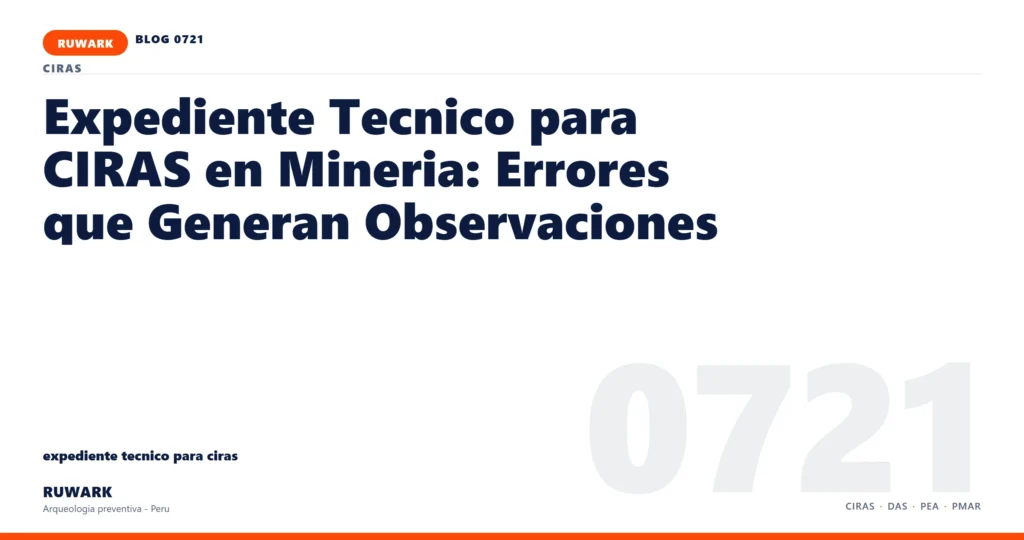 memoria - RUWARK arqueologia preventiva Peru