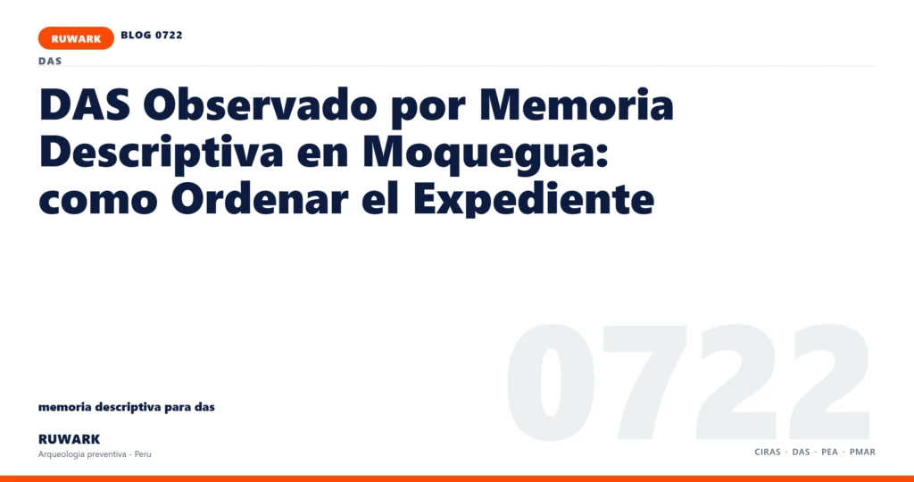 plano - RUWARK arqueologia preventiva Peru