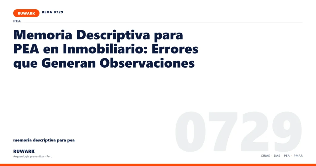 memoria - RUWARK arqueologia preventiva Peru