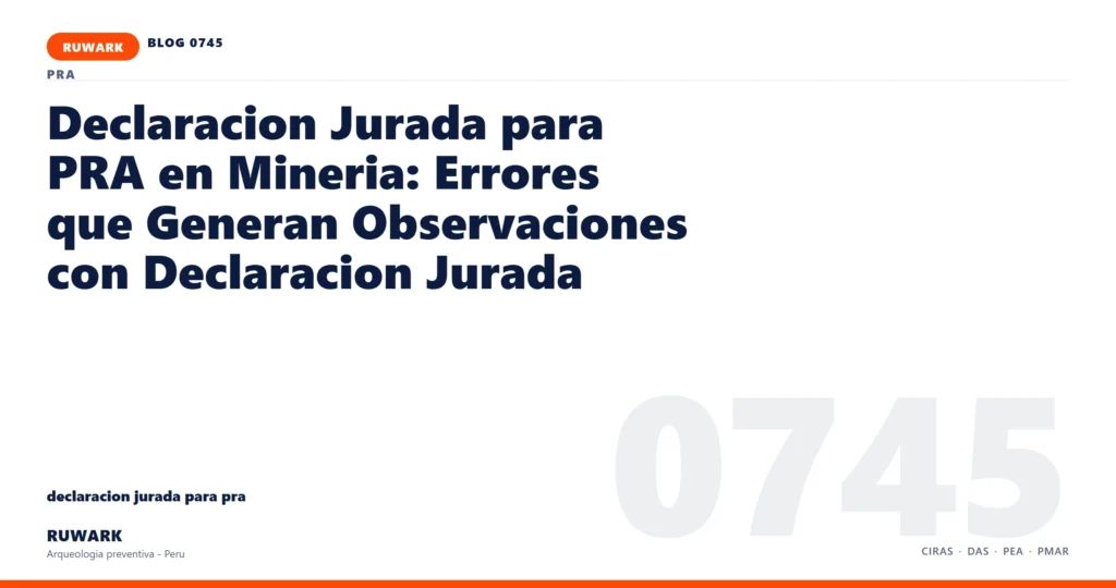 coordenadas - RUWARK arqueologia preventiva Peru