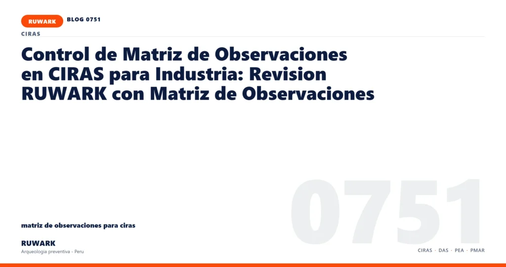 memoria - RUWARK arqueologia preventiva Peru