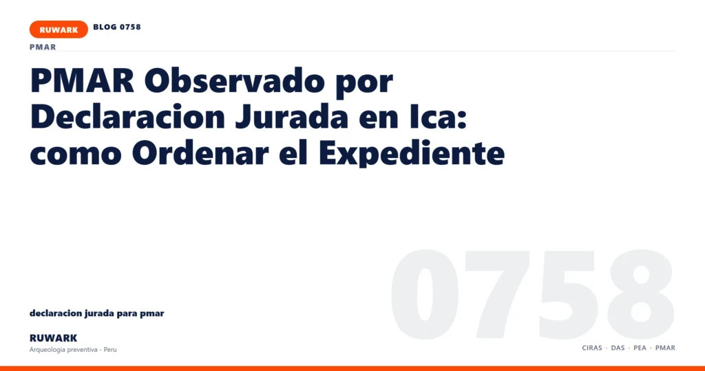 memoria - RUWARK arqueologia preventiva Peru