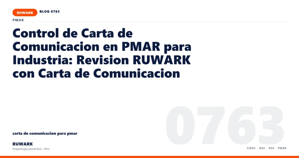 plano - RUWARK arqueologia preventiva Peru