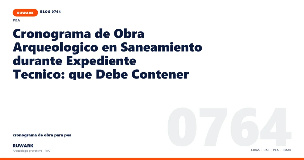 plano - RUWARK arqueologia preventiva Peru