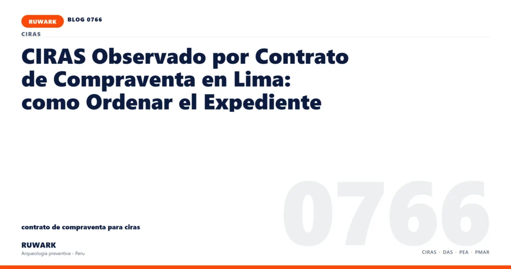 observacion - RUWARK arqueologia preventiva Peru