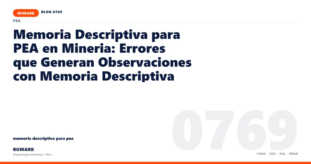 coordenadas - RUWARK arqueologia preventiva Peru