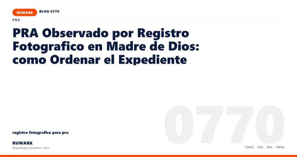 plano - RUWARK arqueologia preventiva Peru