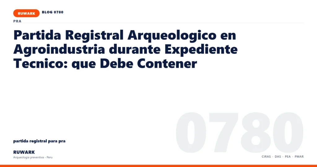 observacion - RUWARK arqueologia preventiva Peru