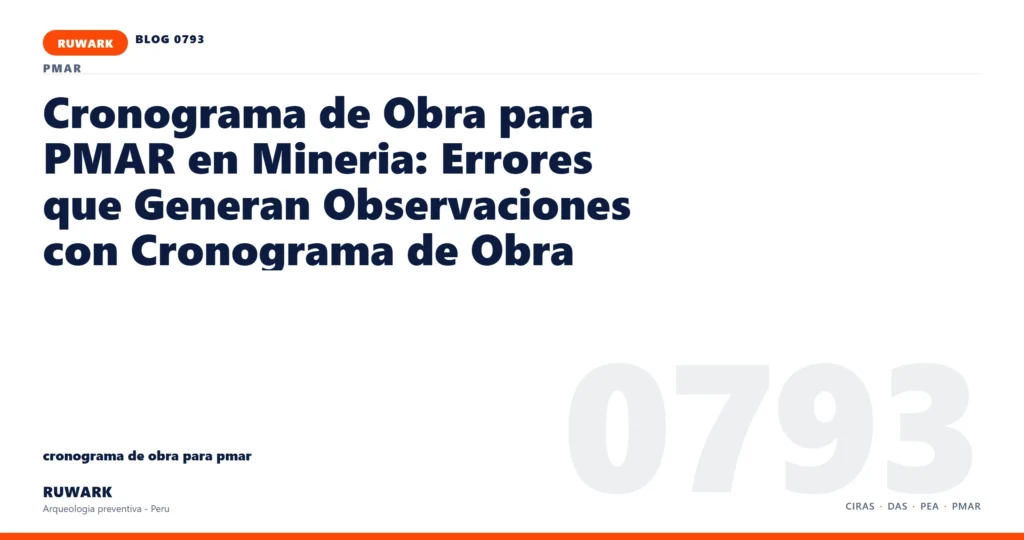 plano - RUWARK arqueologia preventiva Peru