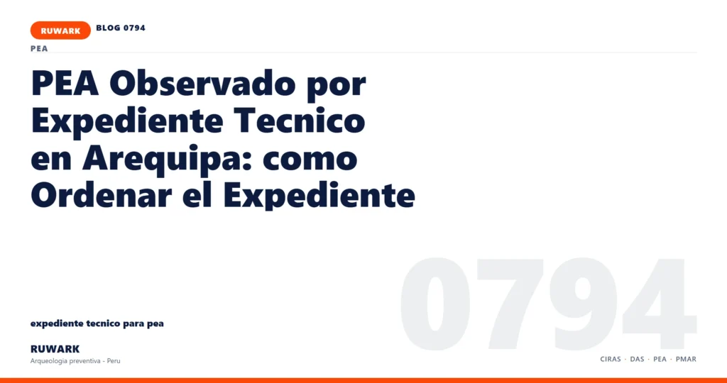 plano - RUWARK arqueologia preventiva Peru