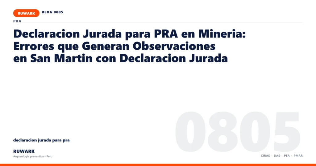 coordenadas - RUWARK arqueologia preventiva Peru